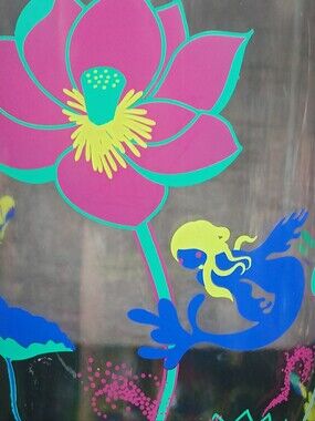 Vtg Absolut Vodka Pitcher 2010 Colorful Mermaid Floral Collectible Chiho Aoshima